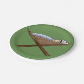 Jezus in de kribbe papieren Borden Papieren Bordje (Gekanteld)