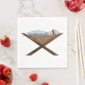 Jezus in de Manger Paper Napkins Servet (Insitu)