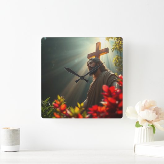 Jezus in de Tuin Muur Klok (Huis)