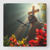 Jezus in de Tuin Muur Klok (Voorkant)