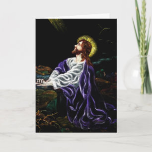 Jezus in de tuin van de Gethsemane Pasen Kaart