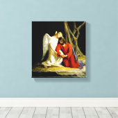 Jezus in de tuin van Gethsemane Canvas Afdruk (Insitu (Houten vloer))