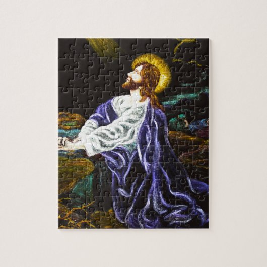 Jezus in de tuin van Gethsemane Legpuzzel (Verticaal)