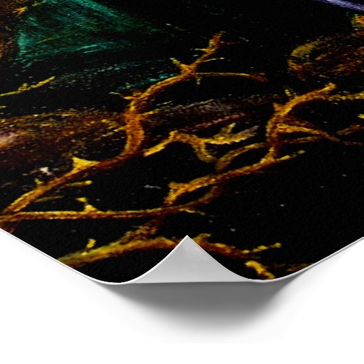 Jezus in de tuin van Gethsemane Poster (Hoek)