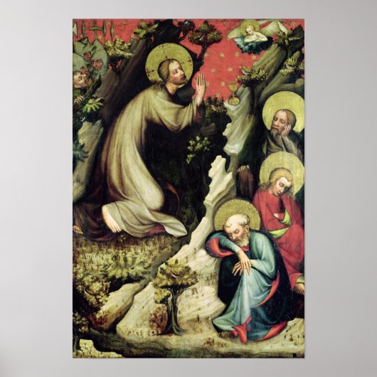 Jezus in de tuin van Gethsemane Poster (Voorkant)