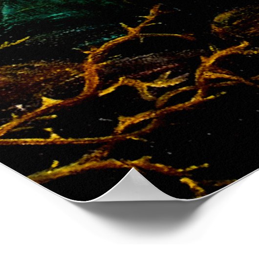 Jezus in de tuin van Gethsemane Poster (Hoek)