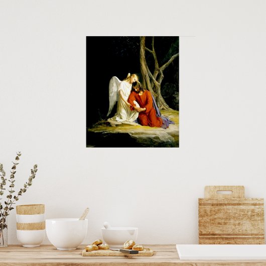 Jezus in de tuin van Gethsemane Print (Keuken)