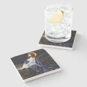 Jezus in de tuin van Gethsemane Stenen Onderzetter (Zijkant)