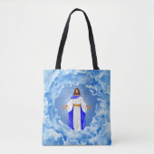 Jezus in de wolken tote bag (Voorkant)