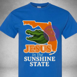 Jezus in de zonnige staat - christelijk t-shirt
