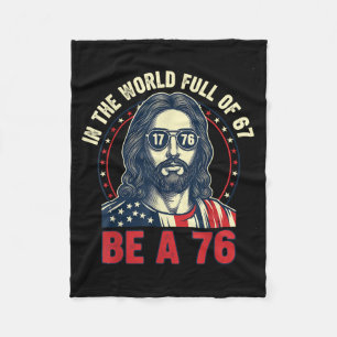 Jezus In Een Wereld Vol Van 67 Wees 76 Jezus 6 7 M Fleece Deken