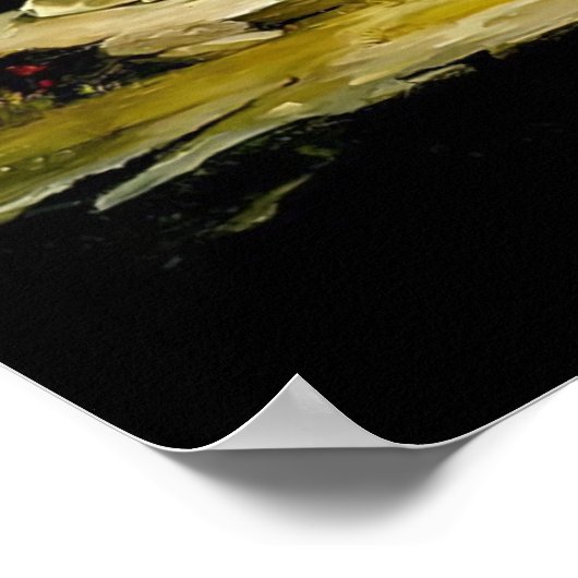 Jezus in gebed bij de tuin van het Gethsemane Post Poster (Hoek)