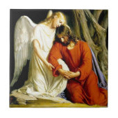 Jezus in Gethsemane Keramische Tile Tegeltje (Voorkant)