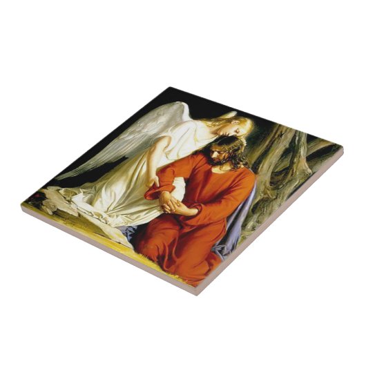 Jezus in Gethsemane Keramische Tile Tegeltje (Zijkant)