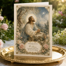 Jezus in Gethsemane Overgave Gebed Katholiek Heili