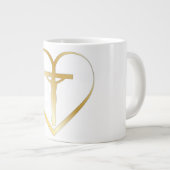 Jezus in het hart grote koffiekop (Voorkant rechts)