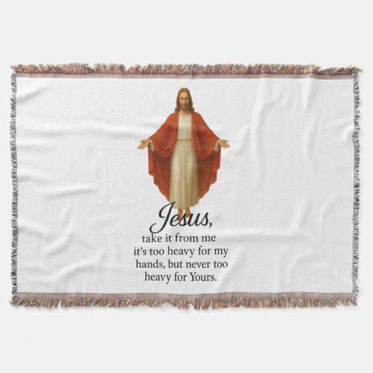 Jezus in het Rood en Wit Deken (Voorkant)