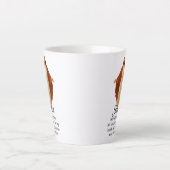 Jezus in het Rood en Wit Latte Mok (Voorkant)