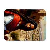 Jezus in Jerusalem Magnet Magneet (Horizontaal)