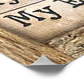 Jezus in mijn God Mijn koning Mijn Healer Poster (Hoek)