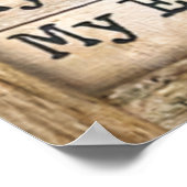 Jezus in mijn God Mijn koning Mijn Heer Poster (Hoek)