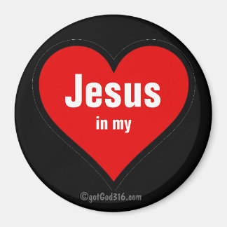 Jezus in mijn hart gotGod316.com Magneet