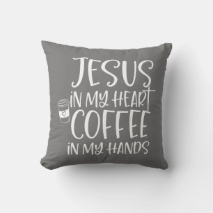 Jezus in mijn hartkoffie in mijn handen kussen