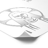 Jezus in Silver Poster (Hoek)