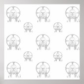 Jezus in Silver Poster (Voorkant)