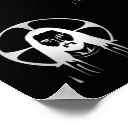 Jezus in Silver Poster (Hoek)