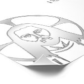 Jezus in Silver Poster (Hoek)