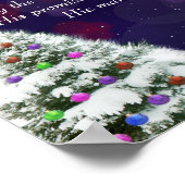 Jezus in sneeuw poster (Hoek)