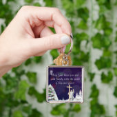 Jezus in sneeuw sleutelhanger (Hand)