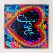 Jezus Inspirativiteit Jigsaw Puzzel Leuk Kleurrijk (Horizontaal)