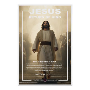 Jezus - Intocht door menigten Perfect Poster