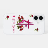 Jezus iPhone 16 Hoesje (Achterkant horizontaal)