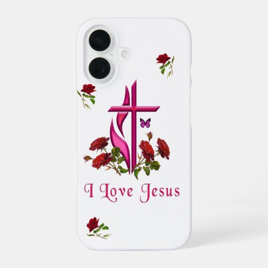 Jezus iPhone 16 Hoesje (Achterkant)