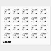 Jezus is Alive Christus is Risen Quotes God's niet Vierkante Sticker (Vel)