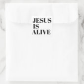 Jezus is Alive Christus is Risen Quotes God's niet Vierkante Sticker (Tas)