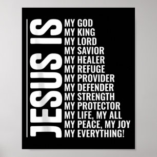 Jezus is alles christelijke inspirerende geloof poster