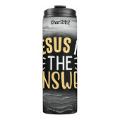 Jezus is altijd het antwoord thermosbeker (Voorkant)