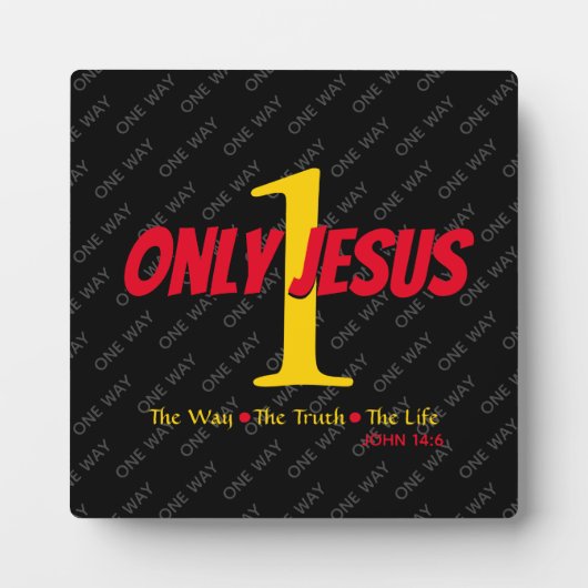 Jezus is Christelijk Fotoplaat (Voorkant)