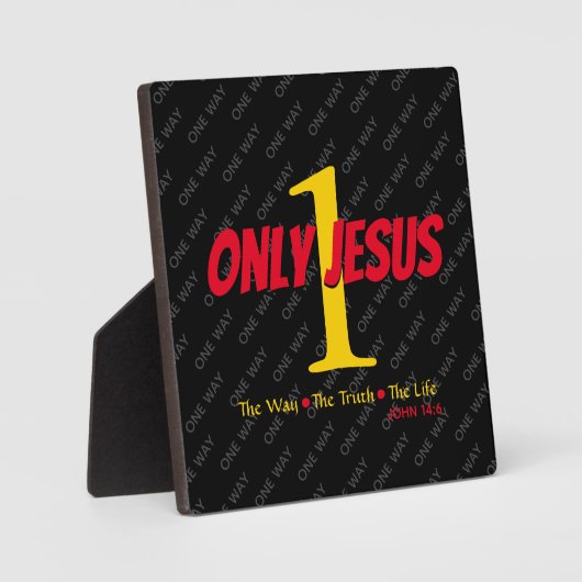 Jezus is Christelijk Fotoplaat (Voorkant)