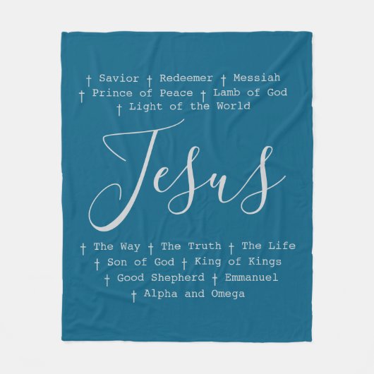 ‘Jezus’ is Christelijk gebaseerd op geloof Fleece Deken (Voorkant)