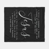 ‘Jezus’ is Christelijk gebaseerd op geloof Fleece Deken (Voorkant (Horizontaal))