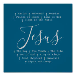 ‘Jezus’ is Christelijk gebaseerd op geloof Perfect Poster