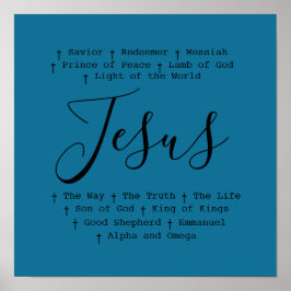 ‘Jezus’ is Christelijk gebaseerd op geloof Poster