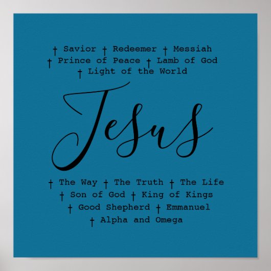 ‘Jezus’ is Christelijk gebaseerd op geloof Poster (Voorkant)