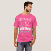 Jezus is de anker van mijn soep t-shirt (Voorkant volledig)