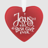 Jezus is de beste gift ooit! ornament (voorkant)